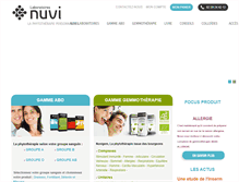 Tablet Screenshot of nuvi-laboratoires.com